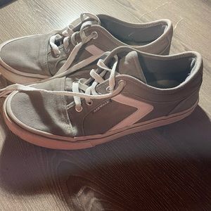 Grey and white air walk casual sneakers